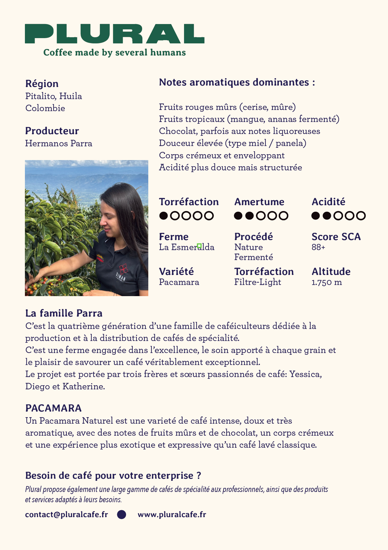 Colombia - Pacamara - Nature - Micro-lot d'exception